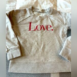 J Crew Crewcuts Sweatshirt LOVE S